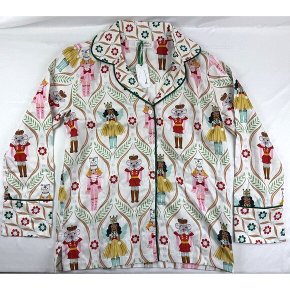 NWT Jaye’s Studio/ Paisley & Dot Christmas Print Pajamas Pant Set Women Size S - Picture 2 of 13